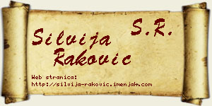 Silvija Raković vizit kartica